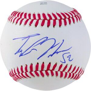 Taylor Hearns Signed Baseball Texas Rangers Exact Proof Photo Autographed COA